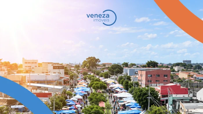 Vista aérea da Região Norte de Londrina com bairros e infraestrutura urbana — Veneza Imóveis